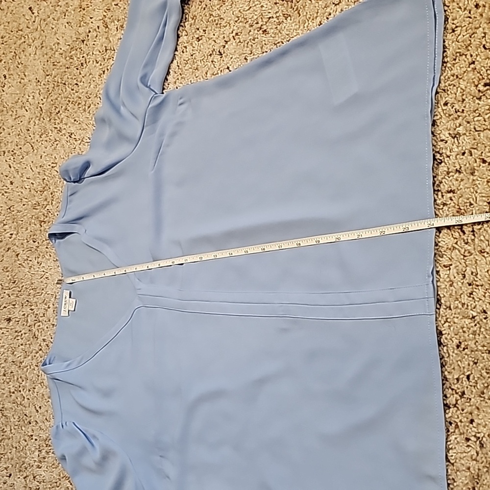 J. Crew blue blouse sz M - Picture 8 of 11